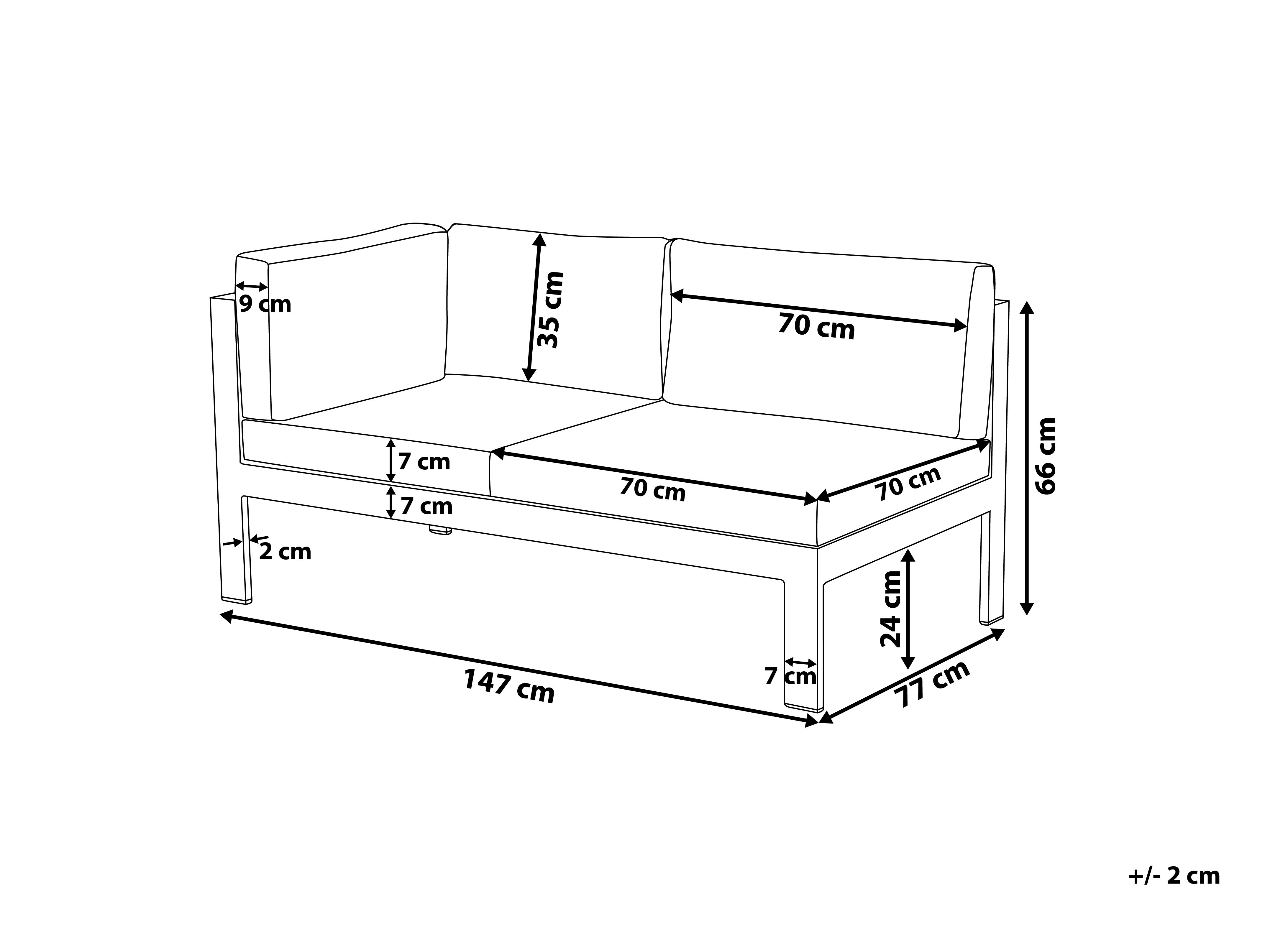5 Seater Aluminium Garden Corner Sofa Set Grey MESSINA Beliani.co.uk