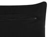 Set di 2 cuscini cotone motivo in rilievo grigio scuro 45 x 45 cm PAIKA_824350