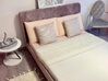 Łóżko welurowe 140 x 200 cm różowe AVALLON_808446