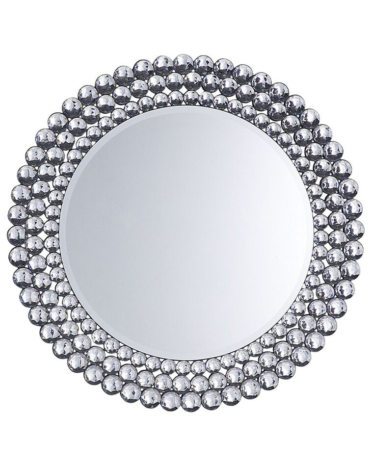 Spegel rund 70 cm silver STENAY_707043