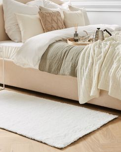 Matto valkoinen 80 x 150 cm DEMRE Matto valkoinen 80 x 150 cm DEMRE