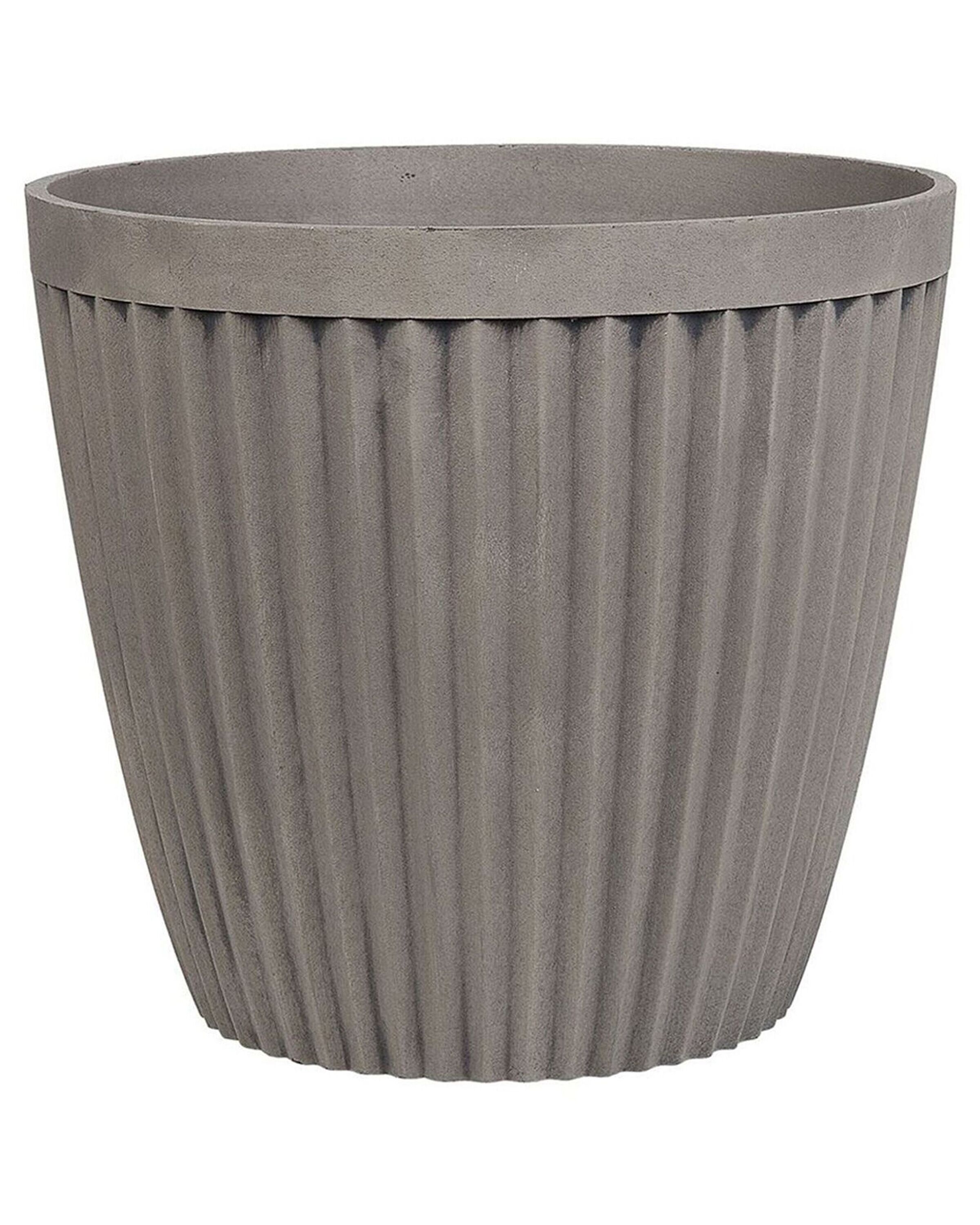 Vaso terra tondo diametro 80 cm tortora | BricoCasa Deodato