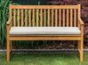 Zahradní lavice 120 cm s polštářem taupe VIVARA_774752