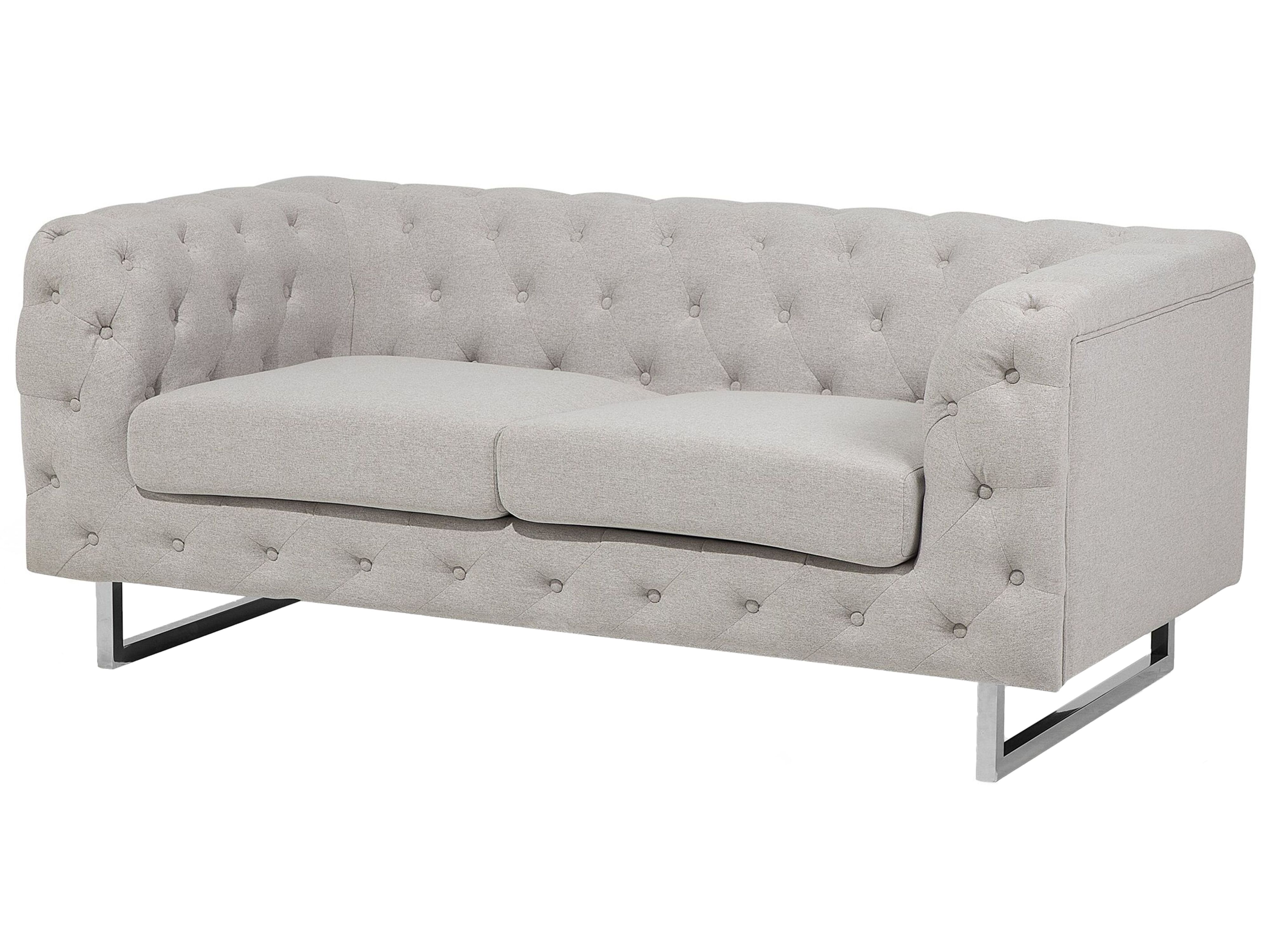 Sofa 2-osobowa beżowa VISSLAND