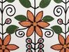 Coussin en coton à motif floral multicolore brodé 50 x 50 cm VELLORE_829445