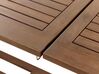 Zahradní rozkládací stůl z akáciového dřeva 160/220 x 90 cm tmavé dřevo AMANTEA_871612