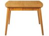 Rozkladací jedálenský stôl 100/130 x 80 cm svetlé drevo TOMS_826950