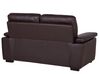 2 Seater Faux Leather Sofa Brown VOGAR_676526