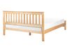 Łóżko drewniane 140 x 200 cm naturalne jasne drewno MAYENNE_906700