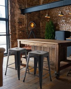 Baarijakkara metalli musta/kulta 60 cm 2 kpl CABRILLO Baarijakkara metalli musta/kulta 60 cm 2 kpl CABRILLO