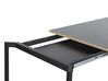 Table de salle à manger extensible noire 160 / 210 x 90 cm AVIS_793018