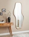 Drewniane lustro ścienne 79 x 180 cm jasne BIOLLET_915563