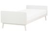 Cama de solteiro em madeira branca 90 x 200 cm BONNAC_911538