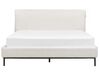 Łóżko boucle 160 x 200 cm białe CORIO_903253