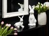 Figurine décorative lapin en céramique blanc 39 cm PAIMPOL_799255