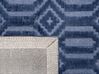 Teppich marineblau 160 x 230 cm geometrisches Muster Kurzflor ADATEPE_750639