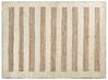 Teppich Baumwolle / Jute beige 300 x 400 cm geometrisches Muster Kurzflor ZIARAT_869784