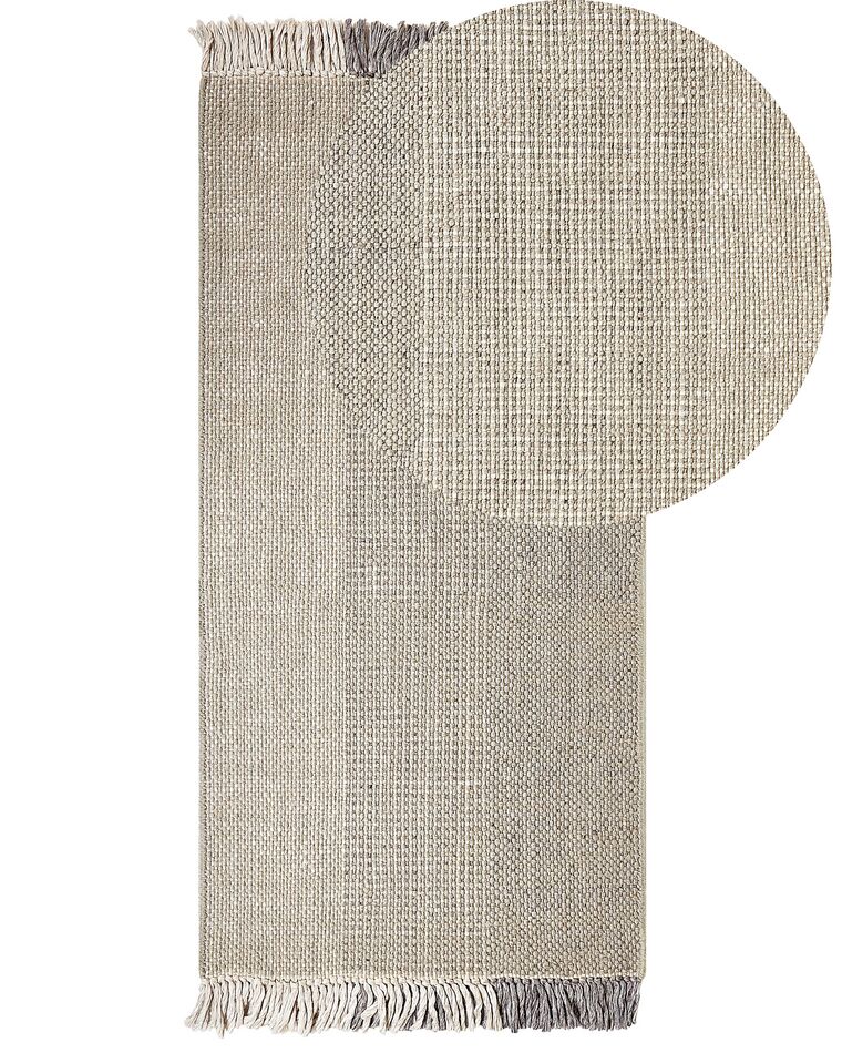 Szürke gyapjúszőnyeg 80 x 150 cm TEKELER_847385