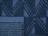 Teppich Wolle marineblau 80 x 150 cm Kurzflor SAVRAN_750380