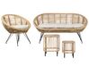 3 Seater Rattan Sofa Set with Side Tables Natural MARATEA/ CESENATICO_878408