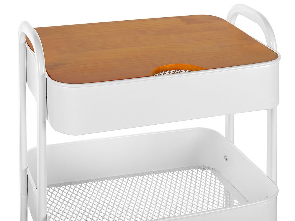 Carrito de cocina blanco LUCCA | Beliani.es