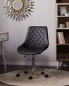 Krzesło biurowe regulowane ekoskóra czarne MARIBEL_716540