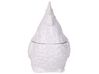 Figura decorativa com forma de galo em cerâmica branca 23 cm LANTIC_798725