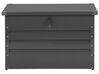 Caixa de arrumação em aço cinzento grafite 100 x 62 cm CEBROSA_717646