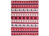 Plaid réversible rouge et blanc 150 x 200 cm motif Noël REKA_796561