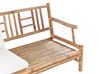 4 Seater Bamboo Wood Garden Sofa Set White RICCIONE_836493
