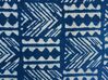 Decke Baumwolle marineblau 130 x 180 cm geometrisches Muster SHIVPURI_829405