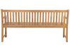 Záhradná lavica z agátového dreva 180 cm svetlohnedá VIVARA_804233