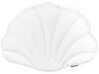 Velvet Seashell Cushion 47 x 35 cm White CONSOLIDA_890984