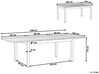 Table en aluminium extensible gris et blanc PANCOLE_797457
