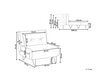 Sofa welurowa rozkładana beżowa VESTFOLD_850957