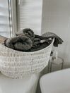 Lot de 11 serviettes de bain en coton gris ATAI_822824