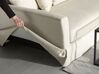 3 Seater Fabric Sofa Beige GILJA_759710