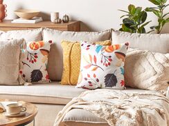 Koristetyyny sametti monivärinen 45 x 45 cm VISCARIA