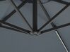 Zahradní deštník LED, ⌀ 285 cm, šedý CORVAL_778663