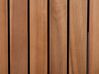 Cobertizo de madera de acacia marrón/gris 200 cm SAVOCA_772539