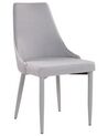 Set of 2 Fabric Dining Chairs Grey CAMINO_812620