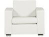 Sofa Set Leder weiß 6-Sitzer HELSINKI_813024