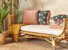 2 welurowe poduszki dekoracyjne wzór w romby 45 x 45 cm różowe RHODOCOMA_838474