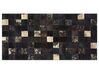 Dywan patchwork skórzany 80 x 150 cm brązowy BANDIRMA_806236