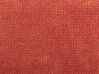 Cama de solteiro com arrumação em tecido vermelho 90 x 200 cm VITTEL_876435