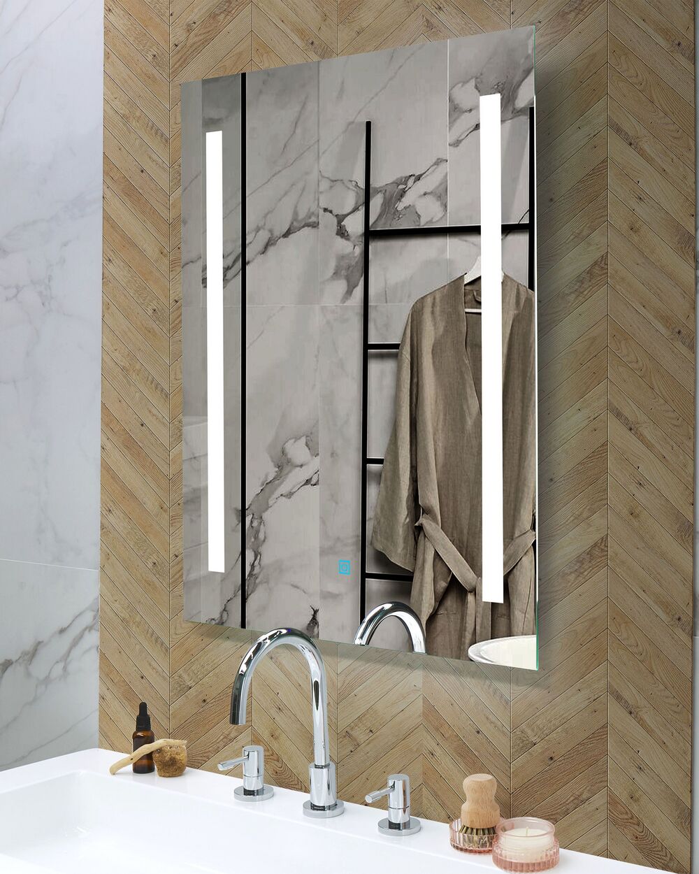 Espejos Para Baño Con Luz De 70x90cm