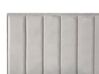 Polsterbett Samtstoff grau mit Bettkasten hochklappbar 160 x 200 cm SEZANNE_795511
