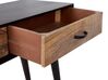 2 Drawer Mango Wood Console Table Black ARABES_892018