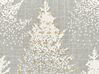 Sett med 2 bomullsputer juletremønster grå 45 x 45 cm BILLBERGIA_887613