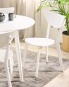 Set of 2 Wooden Dining Chairs White ROXBY_792013